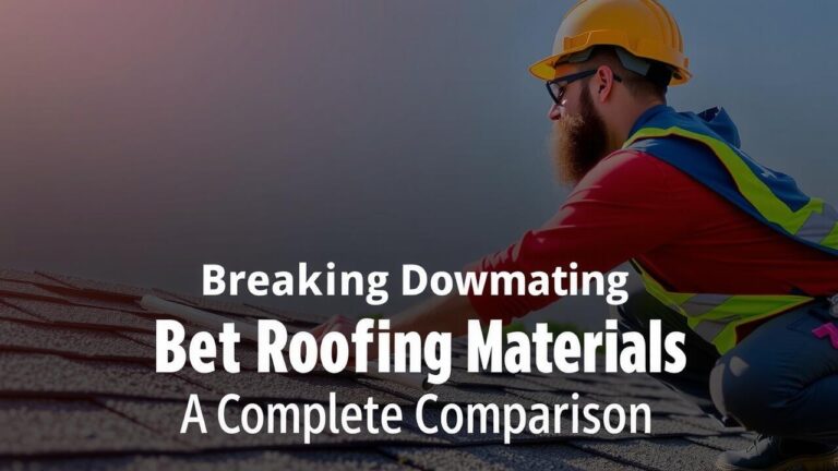 Breaking Down the Best Roofing Materials: A Complete Comparison
